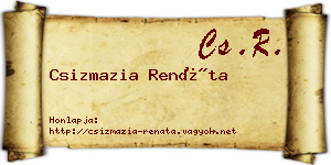 Csizmazia Renáta névjegykártya